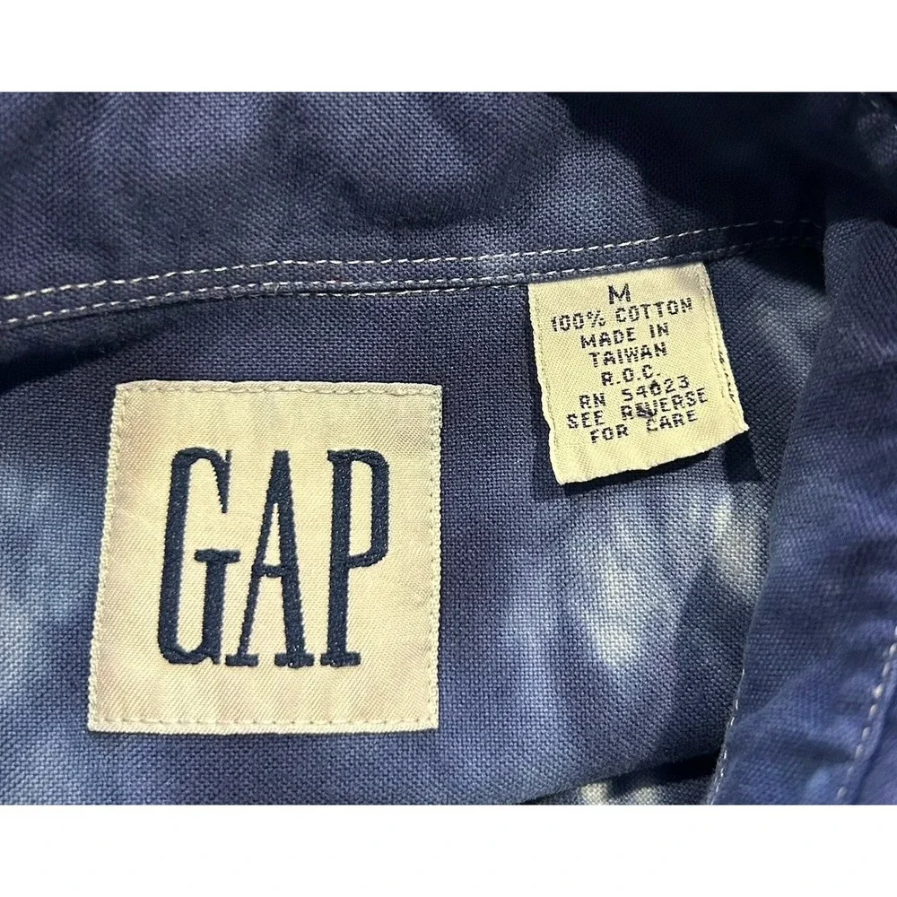 Vintage 90s Gap Tie Dye Button‎ Up Size Medium Men's - Picture 6 of 6